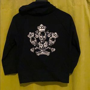 BLING Victoria’s Secret Skull Hoodie 3/4 Sleeves